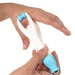 A blue Jamber hand massager for arthritis, a hand care product, is the perfect hand massage tool or hand massager for carpal tunnel to give yourself a wonderful hand massage.
